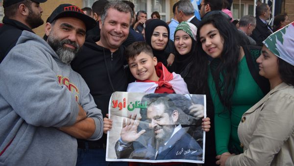 LEBANON: PEOPLE CELEBRATE RETURN OF THE PRIME MINISTER S. HARIRI TO THE COUNTRY LEBANON: PEOPLE CELEBRATE RETURN OF THE PRIME MINISTER S. HARIRI TO THE COUNTRY - Sputnik International
