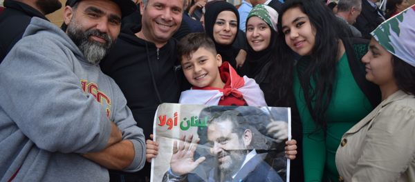 LEBANON: PEOPLE CELEBRATE RETURN OF THE PRIME MINISTER S. HARIRI TO THE COUNTRY - Sputnik International