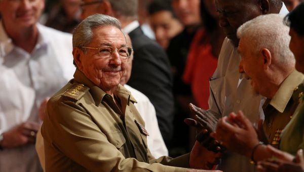 Cuba's President Raul Castro attends a ceremony marking Russia's Red October revolution's centenary in Havana, Cuba, November 7, 2017 Cuba's President Raul Castro attends a ceremony marking Russia's Red October revolution's centenary in Havana, Cuba, November 7, 2017 - Sputnik International