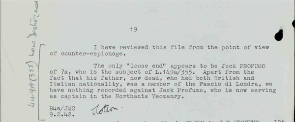 Mention of Profumo’s father as a member of Italian Fascist Party Mention of Profumo’s father as a member of Italian Fascist Party - Sputnik International