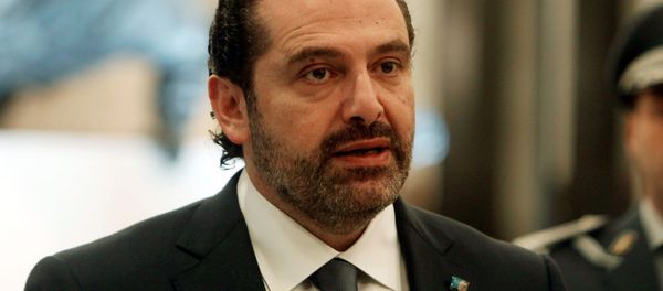 Saad al-Hariri who suspended his decision to resign as prime minister talks at the presidential palace in Baabda, Lebanon November 22, 2017 - Sputnik International