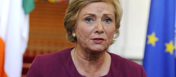 Deputy Prime Minister of Ireland (Tanaiste) Frances Fitzgerald speaks to the media at Government buildings in Dublin, Ireland, May 8, 2014. Picture taken May 8, 2014. Deputy Prime Minister of Ireland (Tanaiste) Frances Fitzgerald speaks to the media at Government buildings in Dublin, Ireland, May 8, 2014. Picture taken May 8, 2014. - Sputnik International