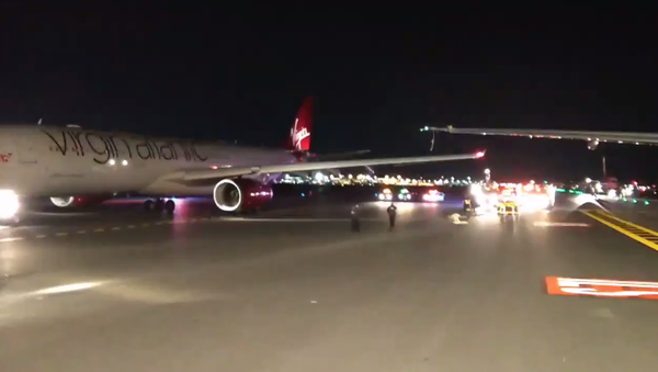 EgyptAir and Virgin Atlantic flights clip wings at JFK airport - Sputnik International