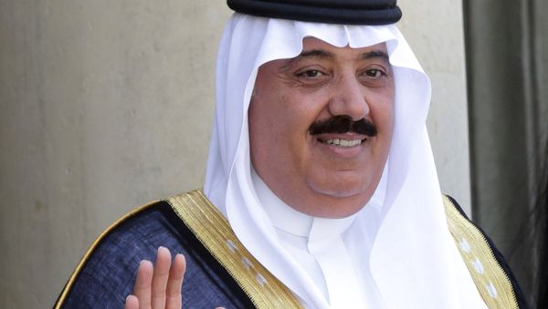 Saudi Arabian Prince Miteb bin Abdullah at the Elysee Palace in Paris, France, June 18, 2014 - Sputnik International