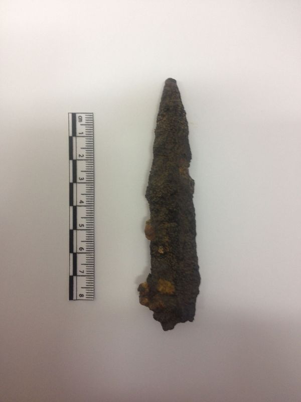 The point of the Roman pilum found in the defensive ditch at Ebbsfleet The point of the Roman pilum found in the defensive ditch at Ebbsfleet - Sputnik International