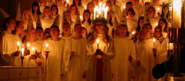 Saint Lucia procession in Sweden - Sputnik International