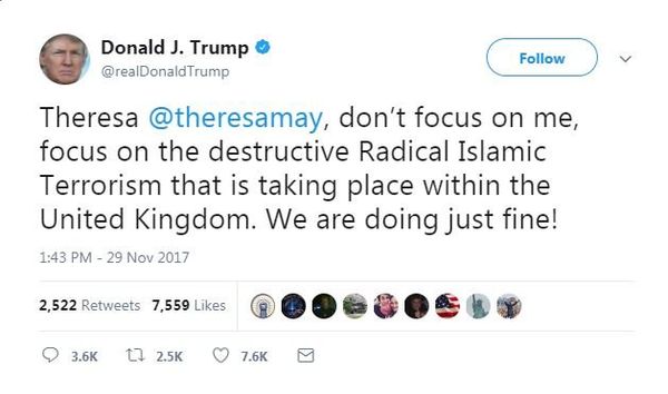 Trump tweets at the wrong Theresa May - Sputnik International