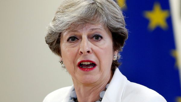 Britain's Prime Minister Theresa May addresses a news conference during an European Union leaders summit in Brussels, Belgium, October 20, 2017. - Sputnik International