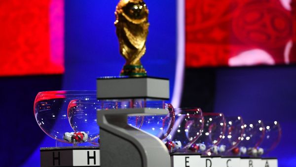 A rehearsal for the 2018 FIFA World Cup draw at the State Kremlin Palace, Moscow. A rehearsal for the 2018 FIFA World Cup draw at the State Kremlin Palace, Moscow. - Sputnik International