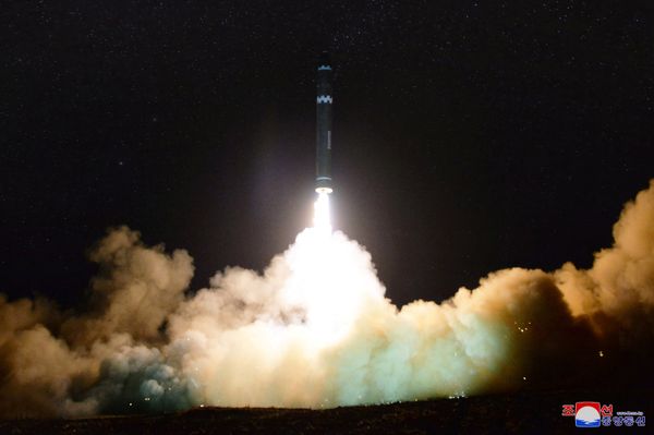 A view of the newly developed intercontinental ballistic rocket Hwasong-15's test that was successfully launched is seen in this undated photo released by North Korea's Korean Central News Agency (KCNA) in Pyongyang November 30, 2017 A view of the newly developed intercontinental ballistic rocket Hwasong-15's test that was successfully launched is seen in this undated photo released by North Korea's Korean Central News Agency (KCNA) in Pyongyang November 30, 2017 - Sputnik International