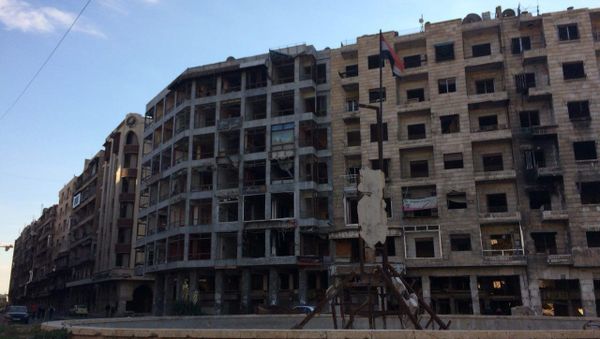 Destroyed buildings in Aleppo  - Sputnik International
