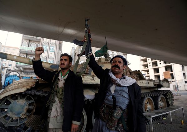 Houthi fighters in Sanaa, Yemen Houthi fighters in Sanaa, Yemen - Sputnik International