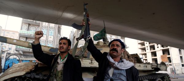 Houthi fighters in Sanaa, Yemen Houthi fighters in Sanaa, Yemen - Sputnik International
