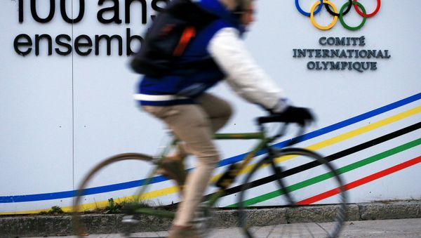 The sign of the International Olympic Committee (IOC) Headquarters in Lausanne - Sputnik International
