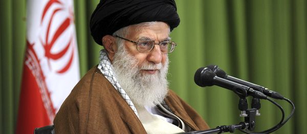 In this photo released by an official website of the office of the Iranian supreme leader, Supreme Leader Ayatollah Ali Khamenei speaks at a meeting in Tehran, Iran, Wednesday, Oct. 18, 2017 In this photo released by an official website of the office of the Iranian supreme leader, Supreme Leader Ayatollah Ali Khamenei speaks at a meeting in Tehran, Iran, Wednesday, Oct. 18, 2017 - Sputnik International