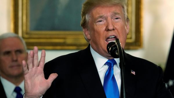 US President Donald Trump delivers remarks recognizing Jerusalem as the capital of Israel at the White House in Washington, US December 6, 2017. - Sputnik International