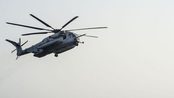 A CH-53E Super Stallion helicopter - Sputnik International