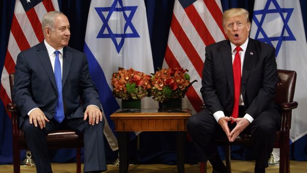 President Donald Trump speaks during a meeting with Israeli Prime Minister Benjamin Netanyahu at the Palace Hotel during the United Nations General Assembly, Monday, Sept. 18, 2017, in New York. President Donald Trump speaks during a meeting with Israeli Prime Minister Benjamin Netanyahu at the Palace Hotel during the United Nations General Assembly, Monday, Sept. 18, 2017, in New York. - Sputnik International