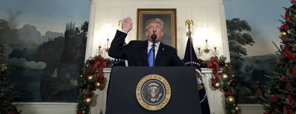 President Donald Trump speaks in the Diplomatic Reception Room of the White House, Wednesday, Dec. 6, 2017, in Washington - Sputnik International