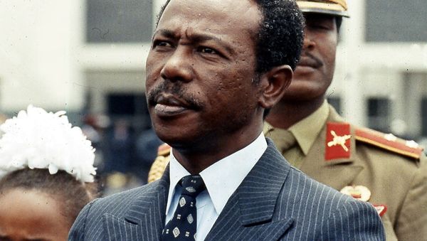 Former Ethiopian president Mengistu Haile Mariam, is seen in Ethiopia, in this Aug. 9, 1990 file photo - Sputnik International