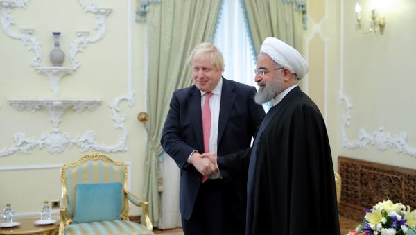Britain's Foreign Secretary Boris Johnson meets with Iranian President Hassan Rouhani, in Tehran, Iran December 10, 2017 - Sputnik International