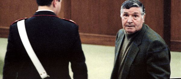 Mafia boss Salvatore Toto Riina during his trial at the high security prison Ucciardone in Palermo. (File) Mafia boss Salvatore Toto Riina during his trial at the high security prison Ucciardone in Palermo. (File) - Sputnik International