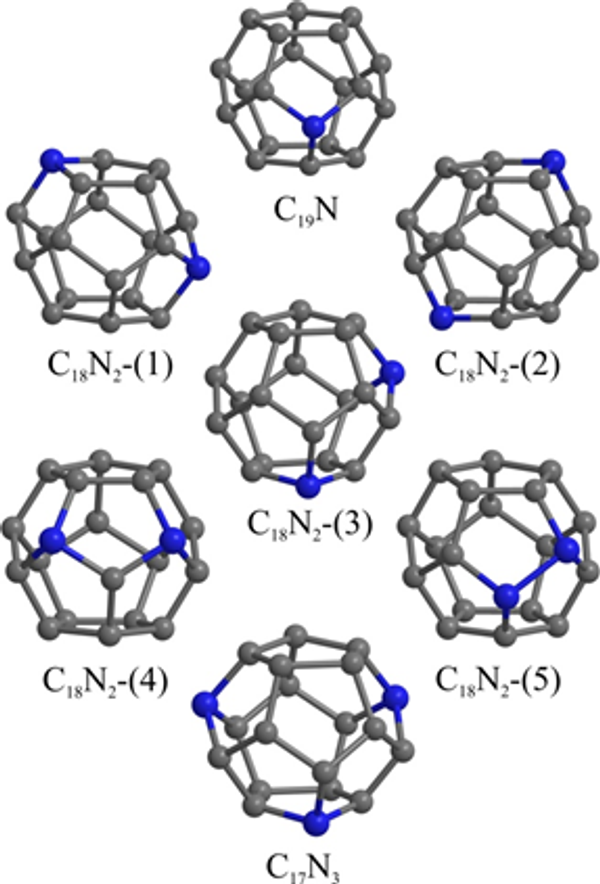 Atomic structure of nitrogen-doped C20 fullerenes - Sputnik International