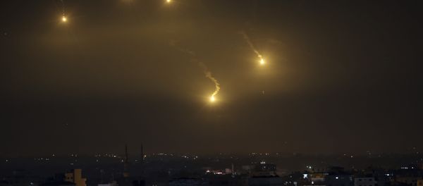 File Photo of Rockets Exploding Over Israel File Photo of Rockets Exploding Over Israel - Sputnik International