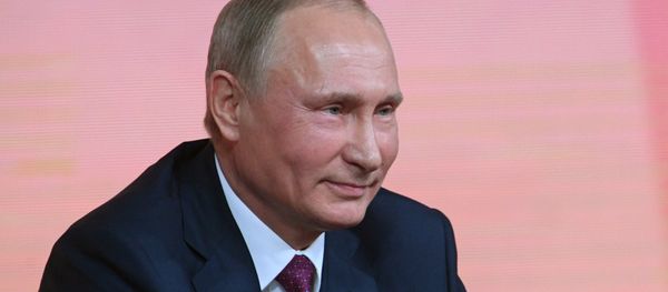 Russian President Vladimir Putin at his annual question and answer session - Sputnik International