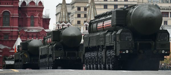 An RS-24 Yars / SS-27 Mod 2 solid-propellant intercontinental ballistic missile during the military parade marking the 72nd anniversary of Victory in the 1941-45 Great Patriotic War on Red Square, Moscow - Sputnik International