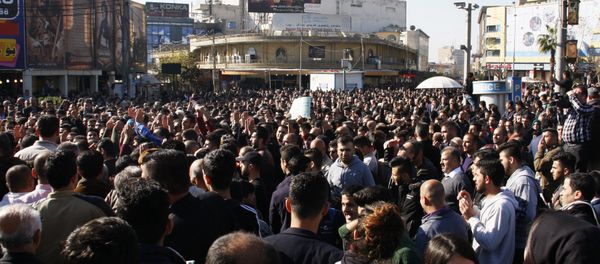 Kurdish demonstrators gather in the city of Sulaymaniyah to protest against political corruption and calling for the regional government to resign Kurdish demonstrators gather in the city of Sulaymaniyah to protest against political corruption and calling for the regional government to resign - Sputnik International