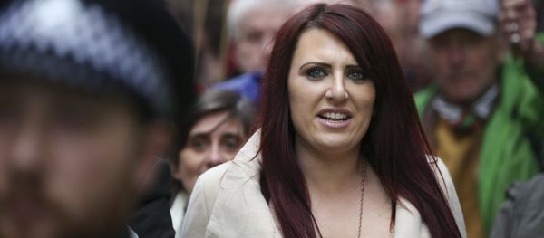 Jayda Fransen, acting leader of the far-right organisation Britain First marches in central London - Sputnik International