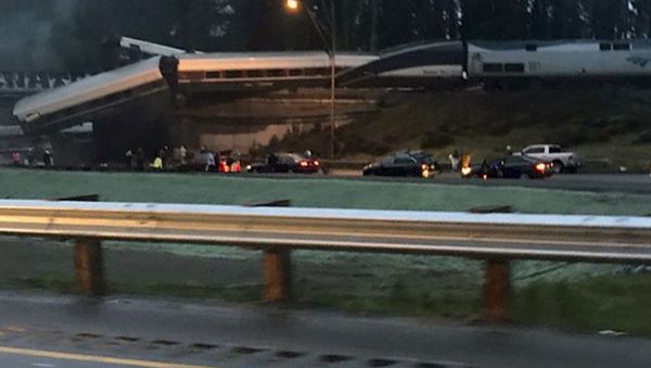 Amtrak train that derailed south of Seattle - Sputnik International