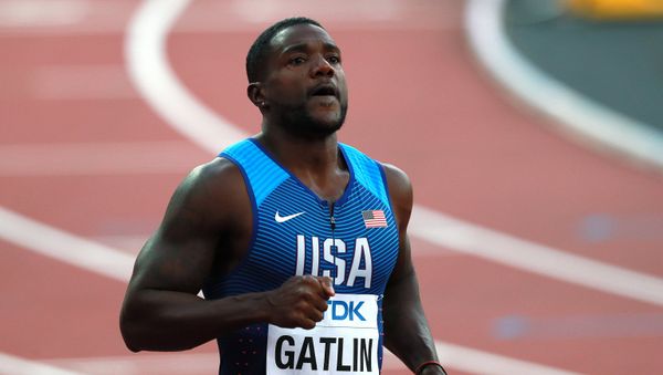 Justin Gatlin (USA) after the men's 100m sprint semifinal at the 2017 IAAF World Championships in London. File photo - Sputnik International