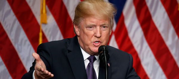 U.S. President Donald Trump delivers remarks regarding the Administration's National Security Strategy at the Ronald Reagan Building and International Trade Center in Washington D.C., U.S. December 18, 2017 - Sputnik International