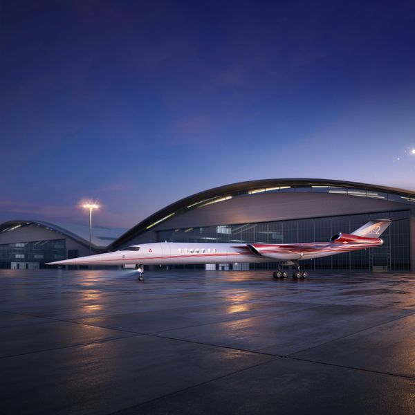 The Aerion AS2, the world's first supersonic business jet, being developed by Lockheed Martin Corp partnering with plane maker Aerion Corp of Reno, Nevada, is shown in this handout photo illustration released December 15, 2017 - Sputnik International