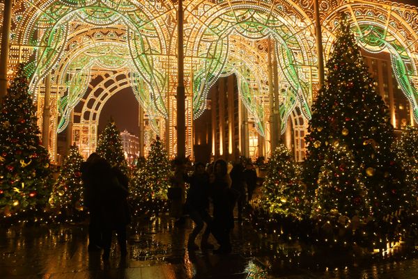 New Year's lights in Moscow - Sputnik International