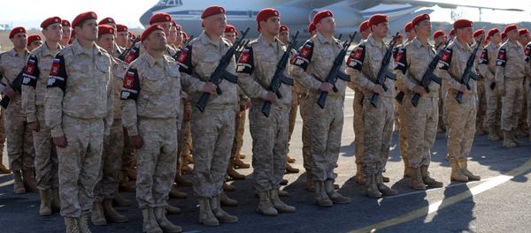 Russian army servicemen at the Khmeimim Air Base in Syria - Sputnik International
