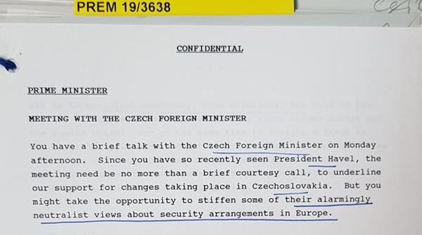 Advice to Thatcher to challenge Prague’s views on European security. - Sputnik International