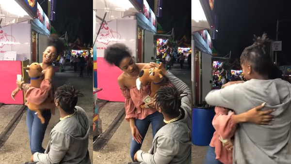 ‘Stop Playing!’ Girlfriend Confuses Proposal For Prank - Sputnik International