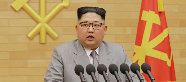 North Korea's leader Kim Jong Un speaks during a New Year's Day speech in Pyongyang on January 1, 2018 North Korea's leader Kim Jong Un speaks during a New Year's Day speech in Pyongyang on January 1, 2018 - Sputnik International