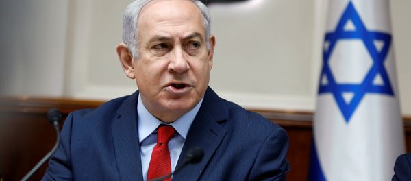 Israeli Prime Minister Benjamin Netanyahu attends the weekly cabinet meeting at the Prime Minister's office in Jerusalem December 31, 2017 - Sputnik International