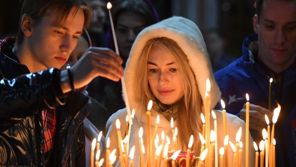 Merry Orthodox Christmas Celebrations in Russia - Sputnik International