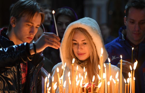 Merry Orthodox Christmas Celebrations in Russia - Sputnik International