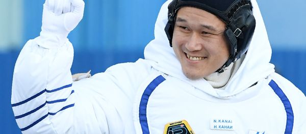 Member of the International Space Station (ISS) expedition 53/54, Norishige Kanai of the Japan Aerospace Exploration Agency (JAXA), waves during a send-off ceremony at the Russian-leased Baikonur Cosmodrome in Kazakhstan. (File) Member of the International Space Station (ISS) expedition 53/54, Norishige Kanai of the Japan Aerospace Exploration Agency (JAXA), waves during a send-off ceremony at the Russian-leased Baikonur Cosmodrome in Kazakhstan. (File) - Sputnik International