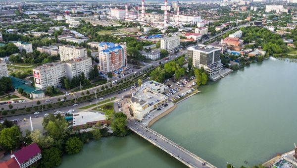 Solnechny Ostrov (Sunny Island) Park and Lake Staraya (Old) Kuban in Krasnodar. (File) - Sputnik International