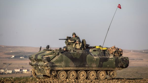 Turkish army tank stands in Esme village in Aleppo province, Syria. (File) - Sputnik International