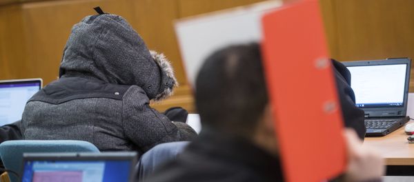(File) In this Nov. 9, 2016 file photo defendants wait for the start of the hearing in the district court in Wuppertal, Germany. A German federal court on Thursday Jan. 11, 2018 overturned the acquittal of seven men who posed as a self-styled “Sharia police,” ordering a retrial on charges that they violated rules on wearing uniforms. (File) In this Nov. 9, 2016 file photo defendants wait for the start of the hearing in the district court in Wuppertal, Germany. A German federal court on Thursday Jan. 11, 2018 overturned the acquittal of seven men who posed as a self-styled “Sharia police,” ordering a retrial on charges that they violated rules on wearing uniforms. - Sputnik International