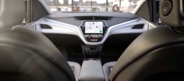 GM's planned Cruise AV driverless car features no steering wheel or pedals in a still image from video released January 12, 2018 GM's planned Cruise AV driverless car features no steering wheel or pedals in a still image from video released January 12, 2018 - Sputnik International