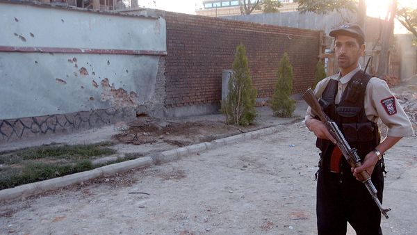 An Afghan security officer stands guard outside the Canadian embassy in Kabul. (File) An Afghan security officer stands guard outside the Canadian embassy in Kabul. (File) - Sputnik International